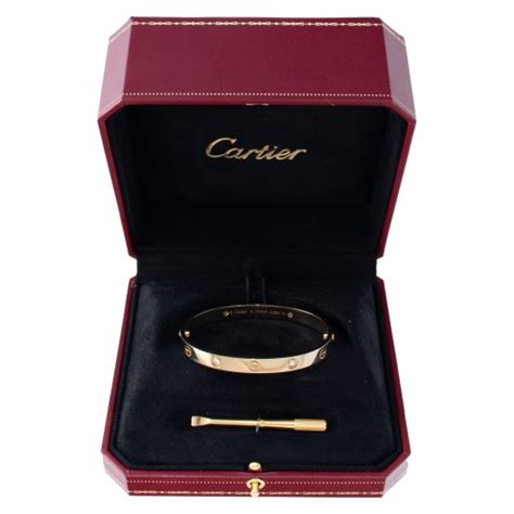 cartier love bracelet sale|cartier love bracelet used price.